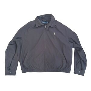VTG!‎ Polo Ralph Lauren Bomber Harrington Jacket Full Zip Lightweight XXL Preppy